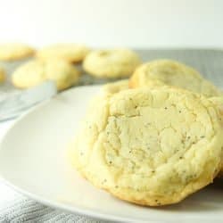 Chewy Lemon Sugar Cookies are pale, chewy and sugary.