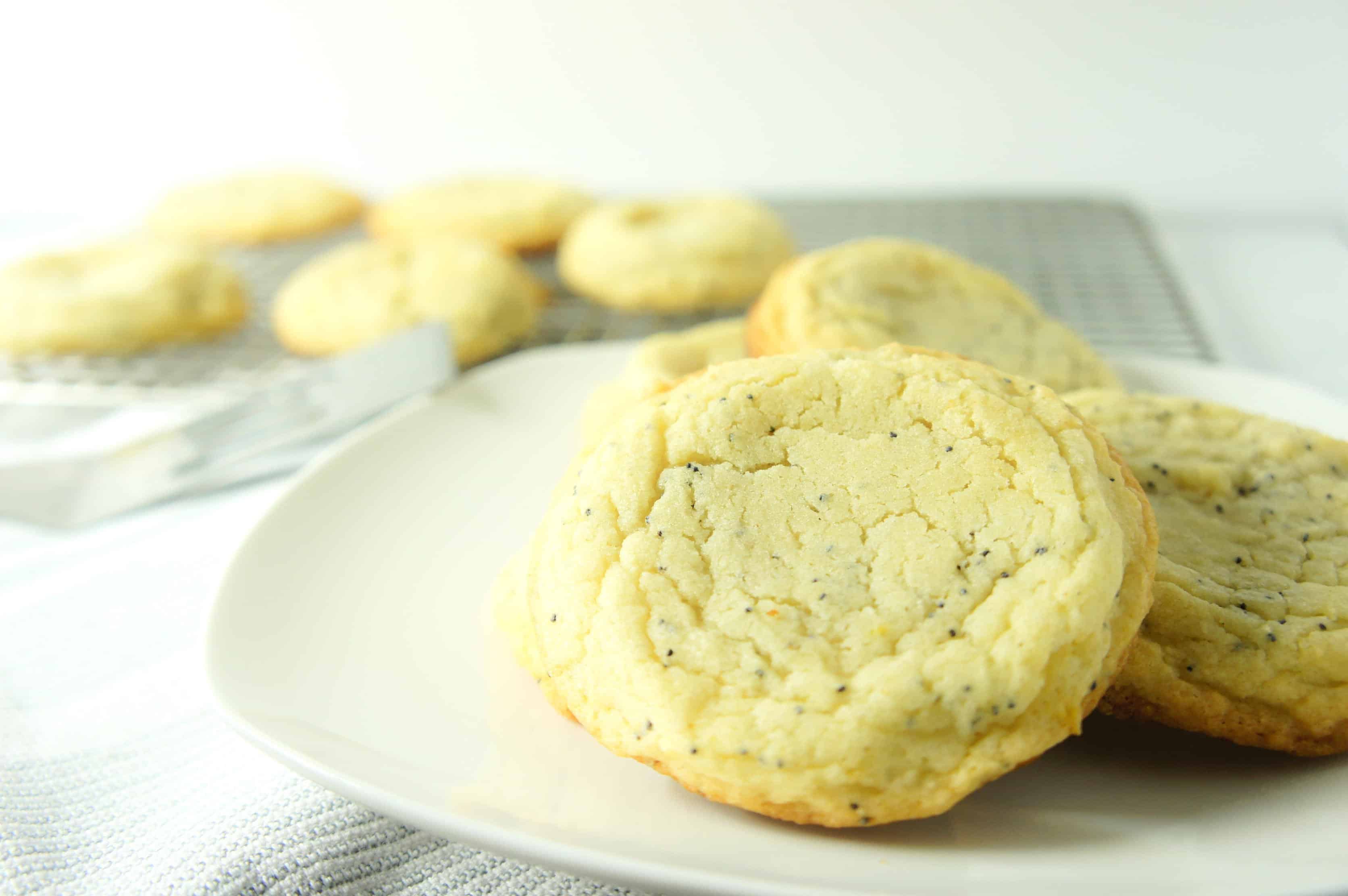 Chewy Lemon Sugar Cookies are pale, chewy and sugary.