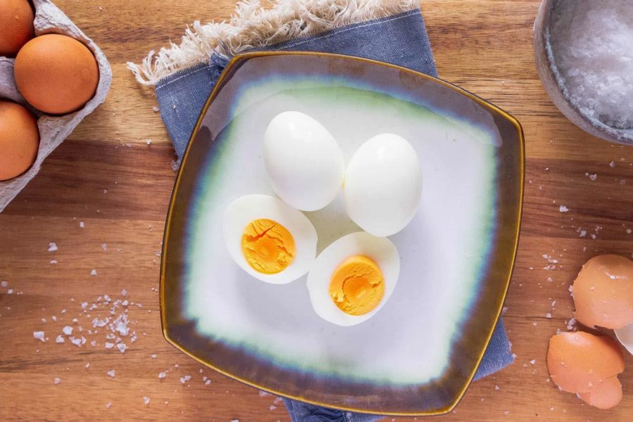 Hardcooked eggs that peel easy