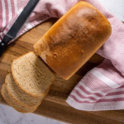 loaf of bread sliced