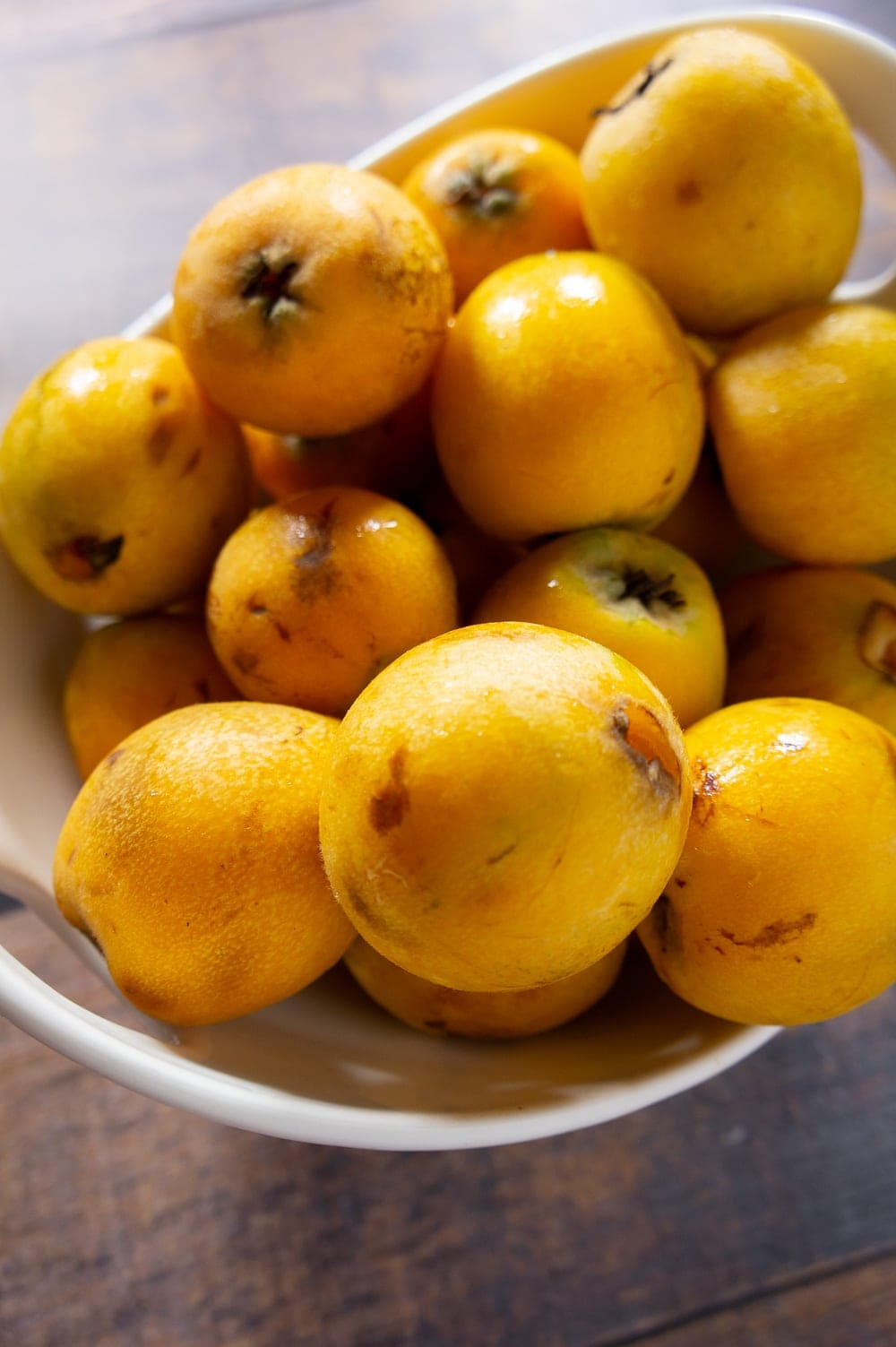 bowl of loquats