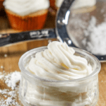 a jar of cream cheese frosting