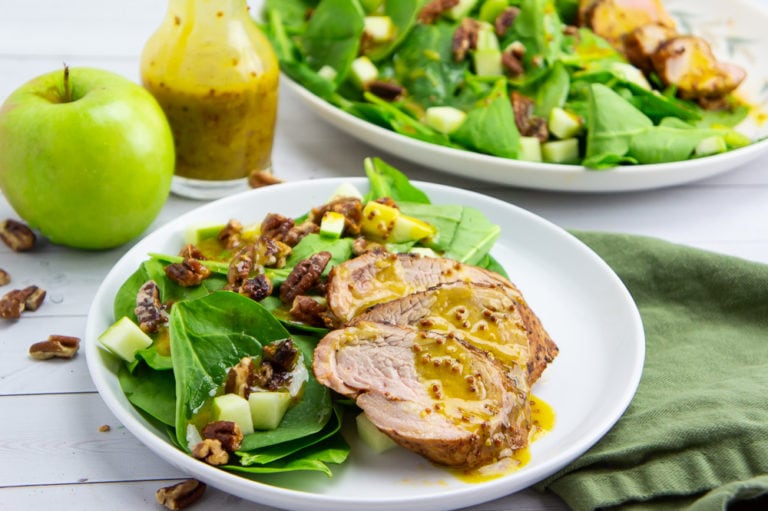 Pork Tenderloin Spinach Salad