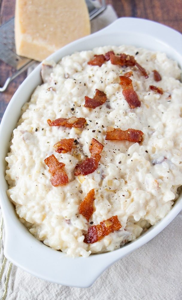 Cheesy Bacon Rice The Flour Handprint