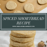 A sheet pan of unbaked cookies over a stack of baked finished cookies