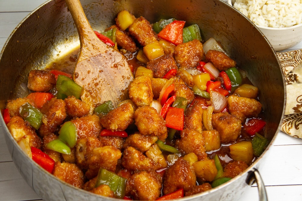 Homemade Sweet and Sour Chicken with Pineapple The Flour Handprint