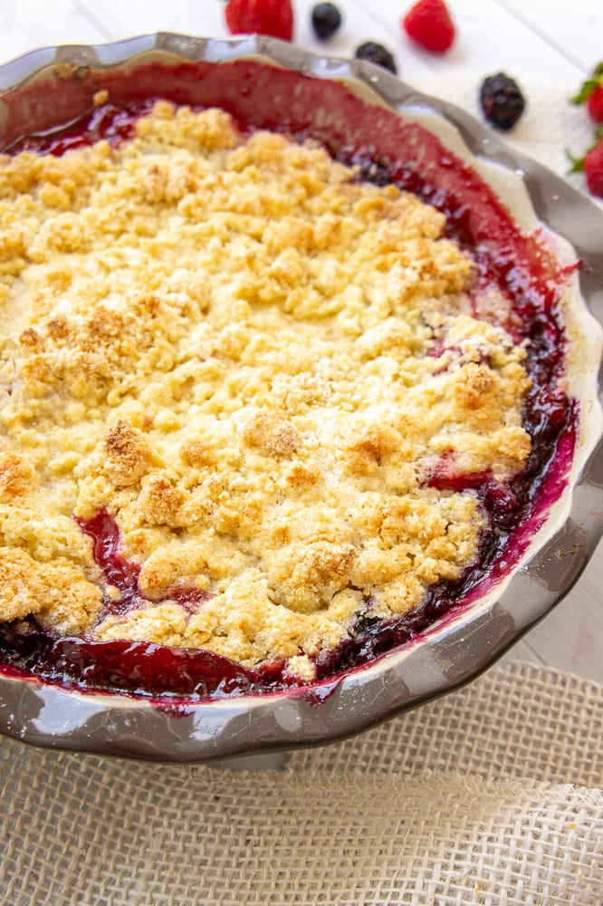 Mixed Berry Cobbler - The Flour Handprint