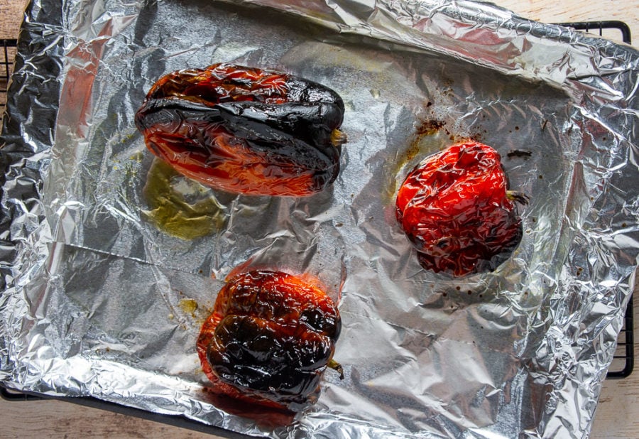 peppers roasted in the oven