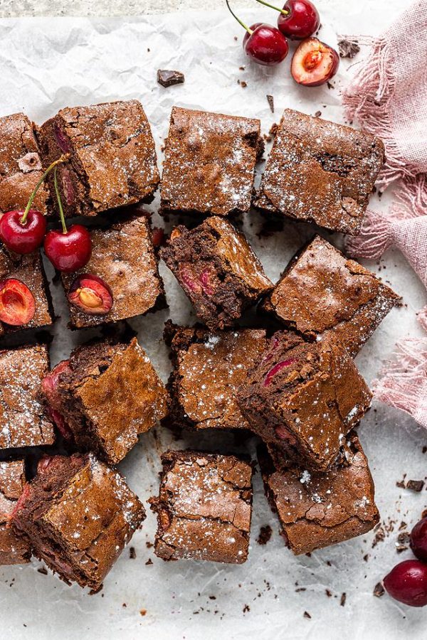 Cherry Chocolate Brownies from XOXO Bella