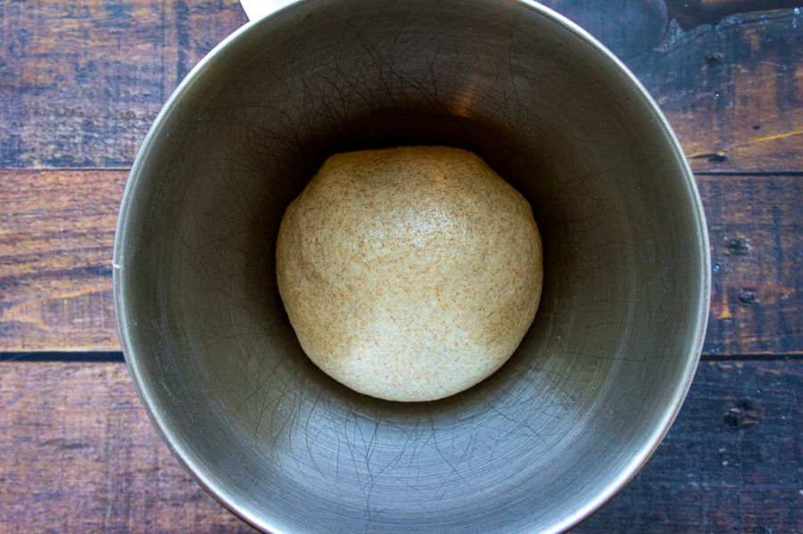 dough ready for it's first rise