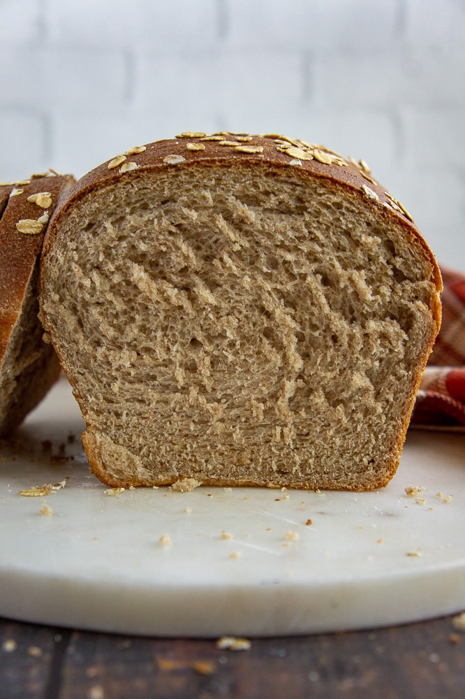 open honey wheat loaf