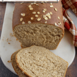 a sliced whole wheat bread loaf