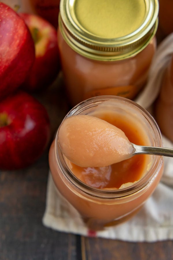 a spoonful of sugar free applesauce