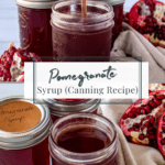 pomegranate syrup in jars