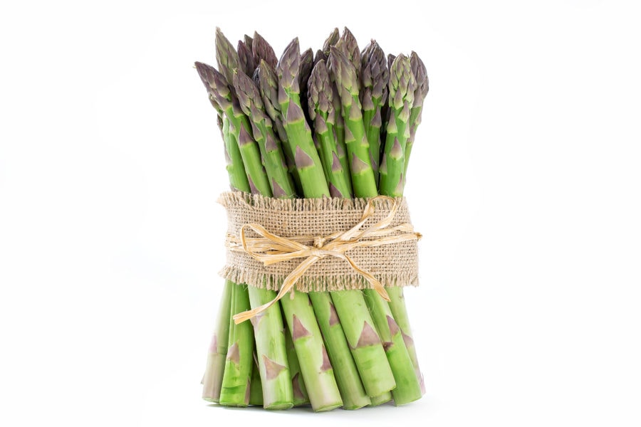a bundle of good spring asparagus