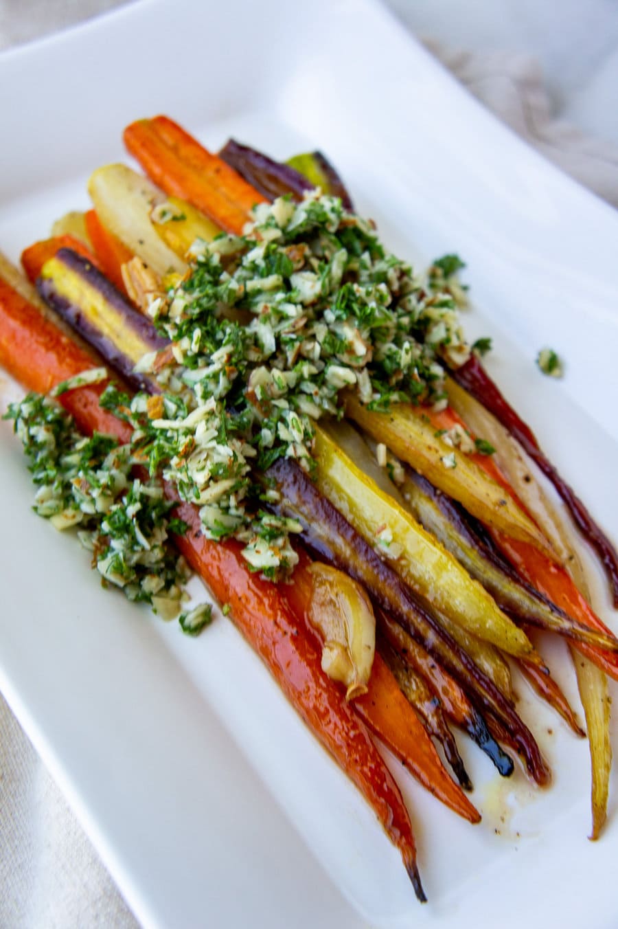 Honey Glazed Roasted Rainbow Carrots-image