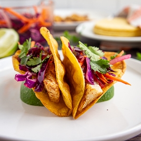 Easy Rockfish Tacos with Cabbage Slaw